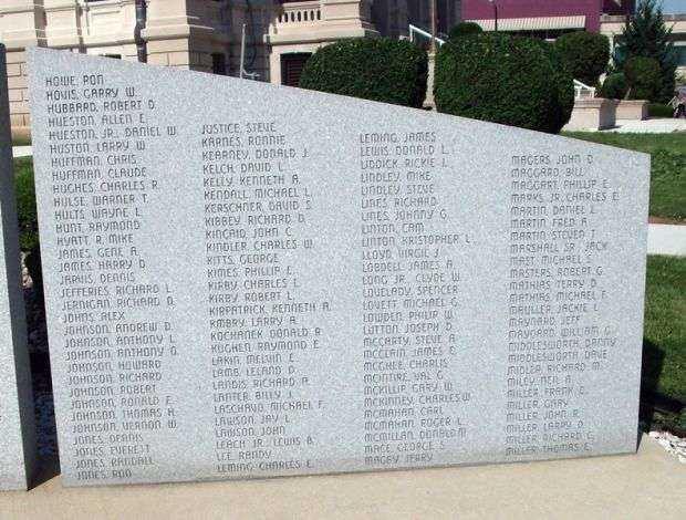 GRANT COUNTY VIETNAM WAR MEMORIAL STONE D