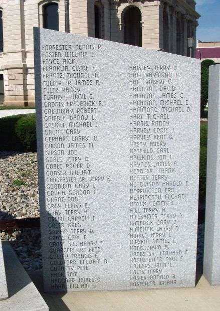 GRANT COUNTY VIETNAM WAR MEMORIAL STONE C