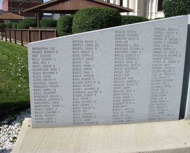 GRANT COUNTY VIETNAM WAR MEMORIAL STONE A