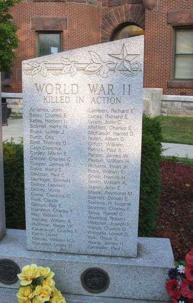 FAYETTE COUNTY VETERANS MEMORIAL STONE B