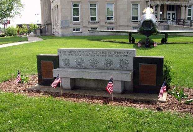 CLAY COUNTY VIETNAM WAR MEMORIAL BENCH