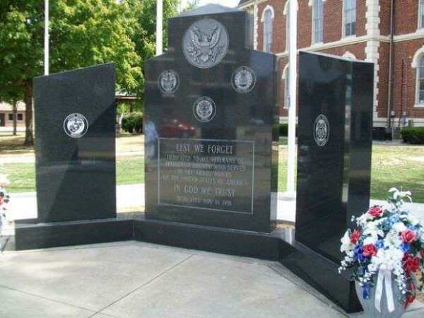 EFFINGHAM COUNTY VETERANS MEMORIAL DEDICATION STONE