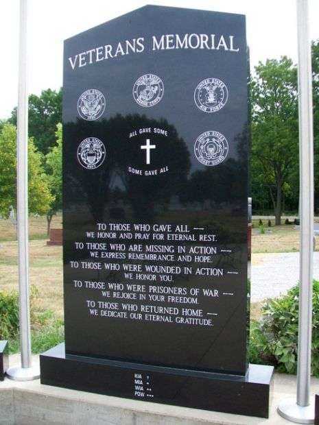 ALTAMONT VETERANS MEMORIAL DEDICATION STONE FRONT