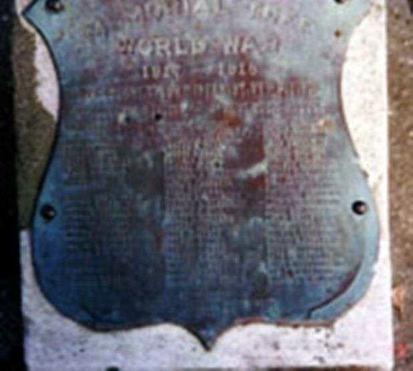 307TH INFANTRY COMPANY L MEMORIAL TREE PLAQUE