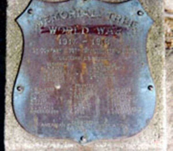 307TH INFANTRY COMPANY F MEMORIAL TREE PLAQUE