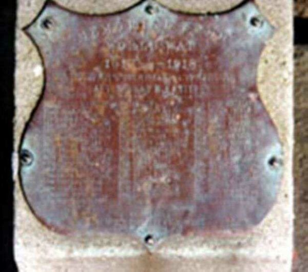 307TH INFANTRY COMPANY D MEMORIAL TREE PLAQUE