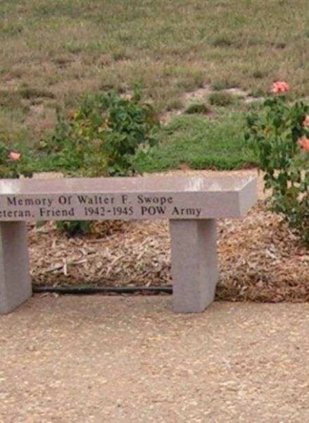 IN MEMORY OF WALTER F. SWOPE MEMORIAL BENCH