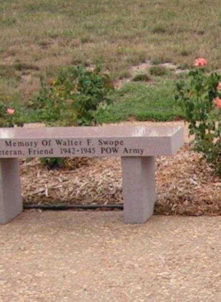 IN MEMORY OF WALTER F. SWOPE MEMORIAL BENCH