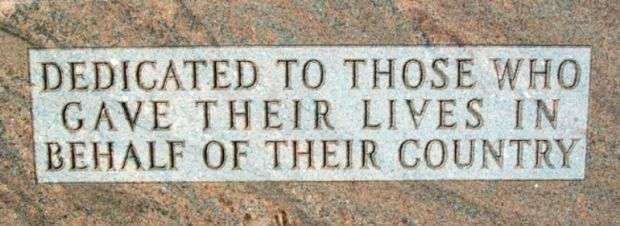 ST. JOSEPH’S WAR MEMORIAL DEDICATION STONE B