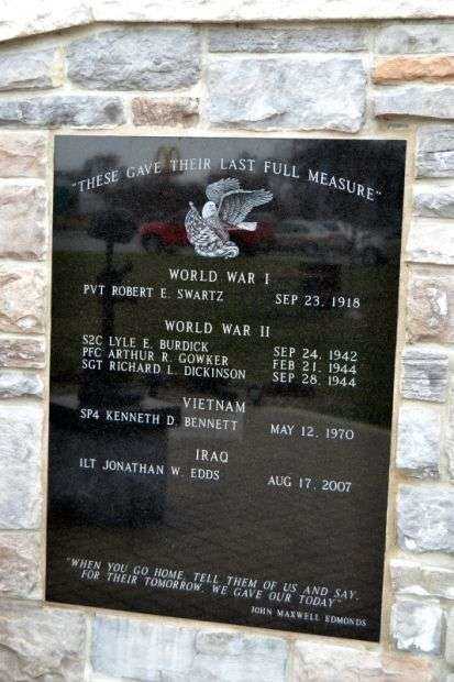 WHITE PIGEON FALLEN SOLDIERS WAR MEMORIAL HONOR ROLL PLAQUE