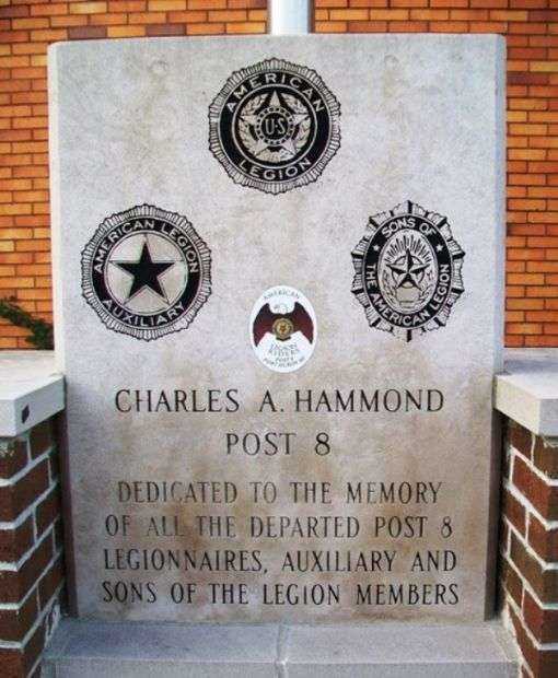 CHARLES A. HAMMOND POST 8 VETERANS MEMORIAL