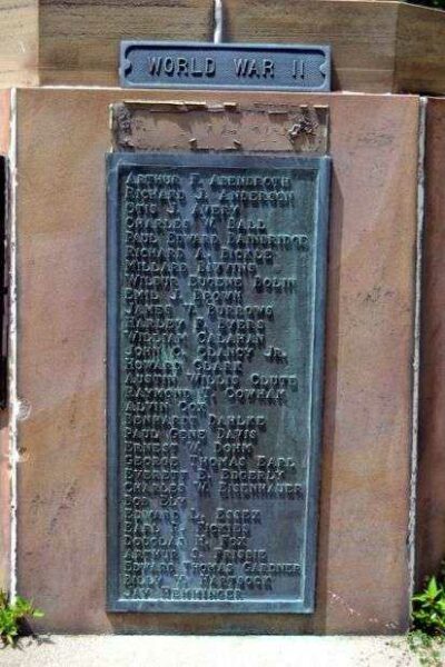 CASS COUNTY VETERANS MEMORIAL FLAGPOLE PLAQUE B