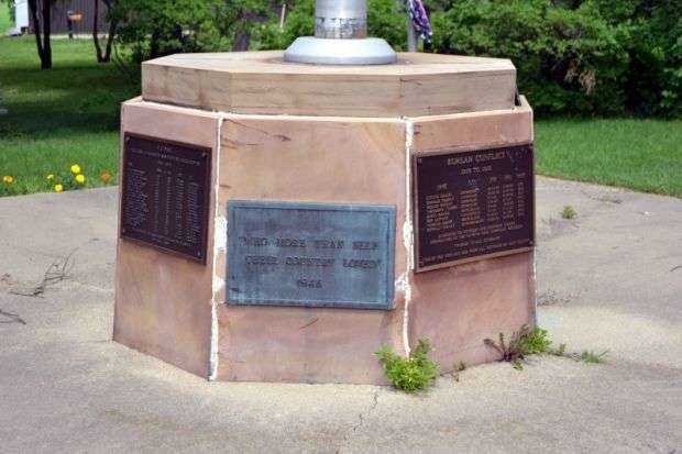 CASS COUNTY VETERANS MEMORIAL FLAGPOLE BASE
