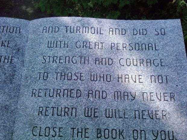 HOLYOKE VIETNAM WAR MEMORIAL DEDICATION STONE B