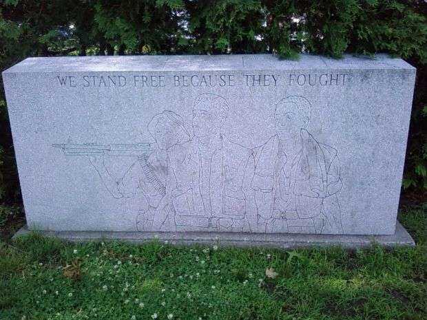 HOLYOKE VIETNAM WAR MEMORIAL RIGHT STONE
