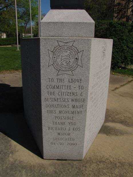 CHICOPEE VIETNAM WAR MEMORIAL PANEL D