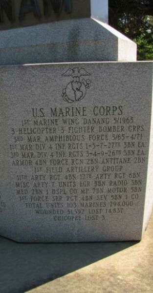 CHICOPEE VIETNAM WAR MEMORIAL PANEL C