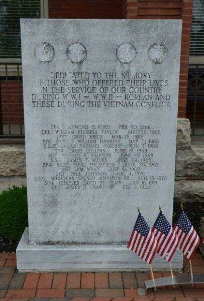 NELSON COUNTY VIETNAM HONOR ROLL MEMORIAL