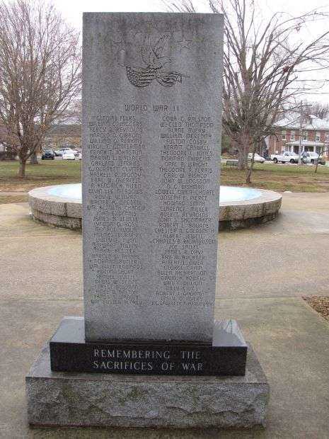 HART COUNTY WAR MEMORIAL BACK