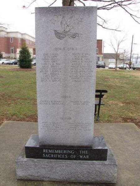 HART COUNTY WAR MEMORIAL FRONT