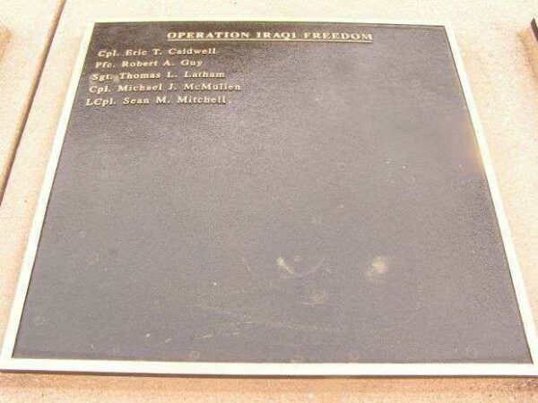 WICOMICO COUNTY WAR MEMORIAL HONOR ROLL PLAQUE F