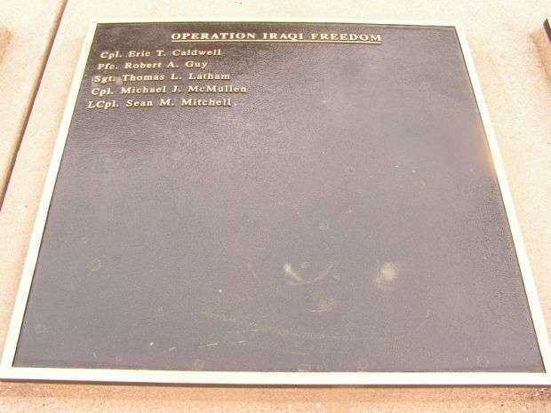 WICOMICO COUNTY WAR MEMORIAL HONOR ROLL PLAQUE F