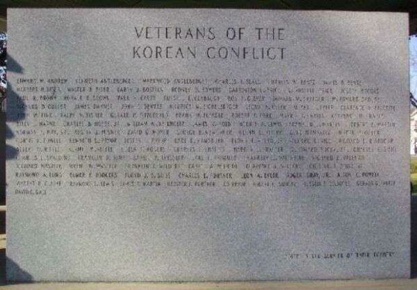 THURMONT  KOREAN CONFLICT MEMORIAL STONE