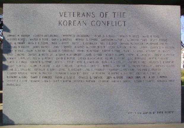 THURMONT  KOREAN CONFLICT MEMORIAL STONE