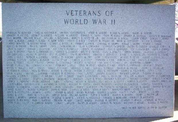 THURMONT WORLD WAR II MEMORIAL STONE A