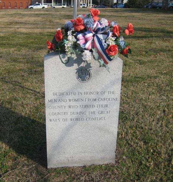 CAROLINE COUNTY WORLD WARS MEMORIAL