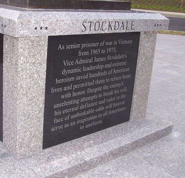 VICE ADMIRAL JAMES BOND STOCKDALE MEMORIAL PANEL C