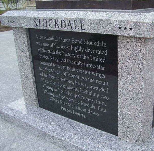 VICE ADMIRAL JAMES BOND STOCKDALE MEMORIAL PANEL B