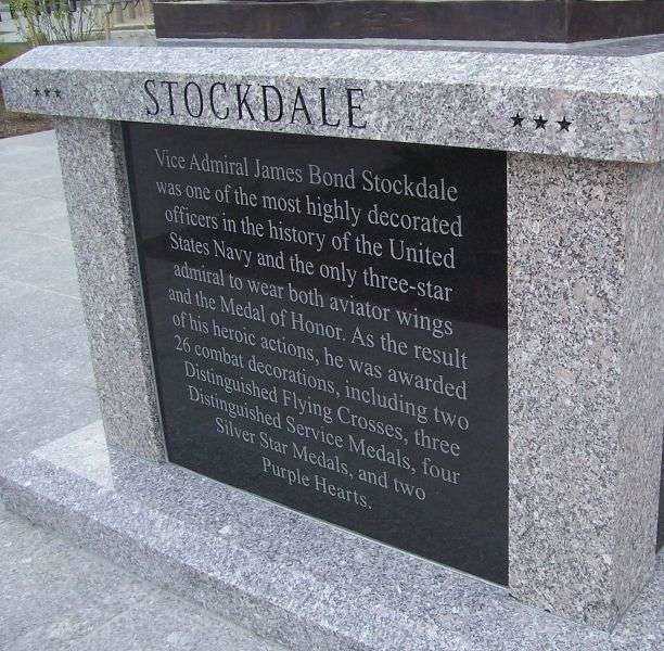 VICE ADMIRAL JAMES BOND STOCKDALE MEMORIAL PANEL B