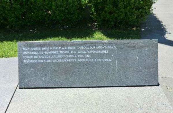 MARYLAND VIETNAM VETERANS MEMORIAL NARRATIVE STONE
