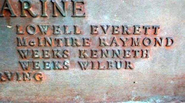 PHIPPSBURG VETERANS AND MARINERS MEMORIAL HONOR ROLL PLAQUE X