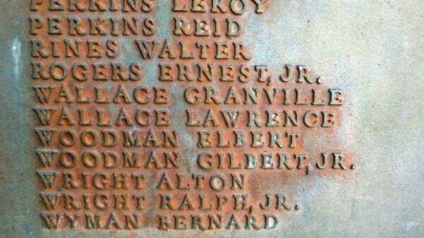 PHIPPSBURG VETERANS AND MARINERS MEMORIAL HONOR ROLL PLAQUE V