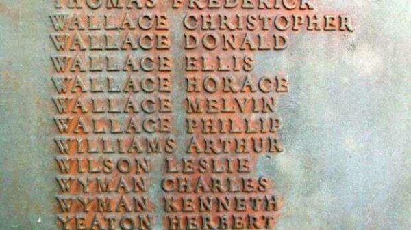 PHIPPSBURG VETERANS AND MARINERS MEMORIAL HONOR ROLL PLAQUE Q