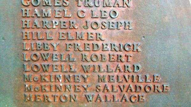 PHIPPSBURG VETERANS AND MARINERS MEMORIAL HONOR ROLL PLAQUE M