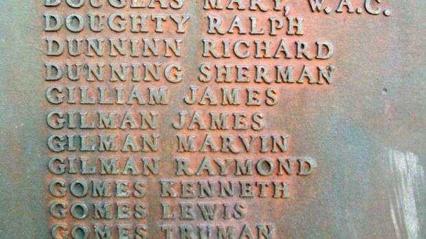 PHIPPSBURG VETERANS AND MARINERS MEMORIAL HONOR ROLL PLAQUE L