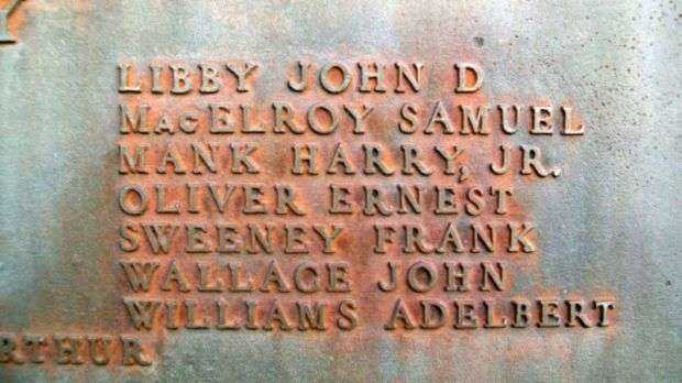 PHIPPSBURG VETERANS AND MARINERS MEMORIAL HONOR ROLL PLAQUE D