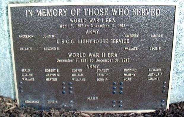 PHIPPSBURG VETERANS AND MARINERS HONOR ROLL PLAQUE A