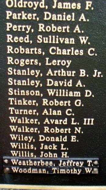 OWL’S HEAD VETERANS MEMORIAL HONOR ROLL PANEL J