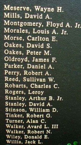 OWL’S HEAD VETERANS MEMORIAL HONOR ROLL PANEL H