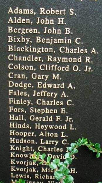 OWL’S HEAD VETERANS MEMORIAL HONOR ROLL PANEL G