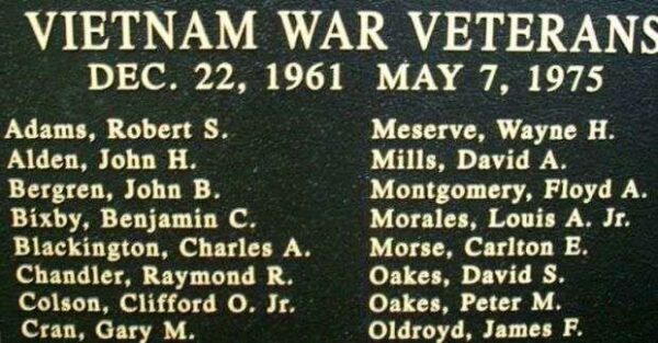 OWL’S HEAD VETERANS MEMORIAL HONOR ROLL PANEL F