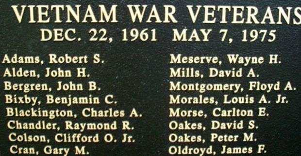 OWL’S HEAD VETERANS MEMORIAL HONOR ROLL PANEL F