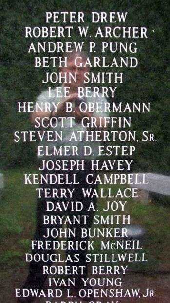 FRANKLIN VETERANS MEMORIAL HONOR ROLL PANEL M