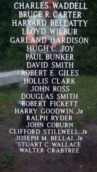 FRANKLIN VETERANS MEMORIAL HONOR ROLL PANEL L