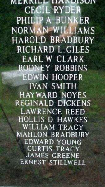 FRANKLIN VETERANS MEMORIAL HONOR ROLL PANEL K