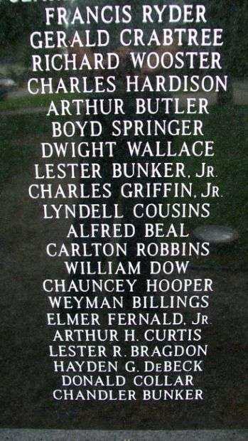 FRANKLIN VETERANS MEMORIAL HONOR ROLL PANEL H